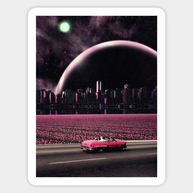 What's Our Next Stop?  - Space Aesthetic, Retro Futurism, Sci Fi Sticker by jessgaspar